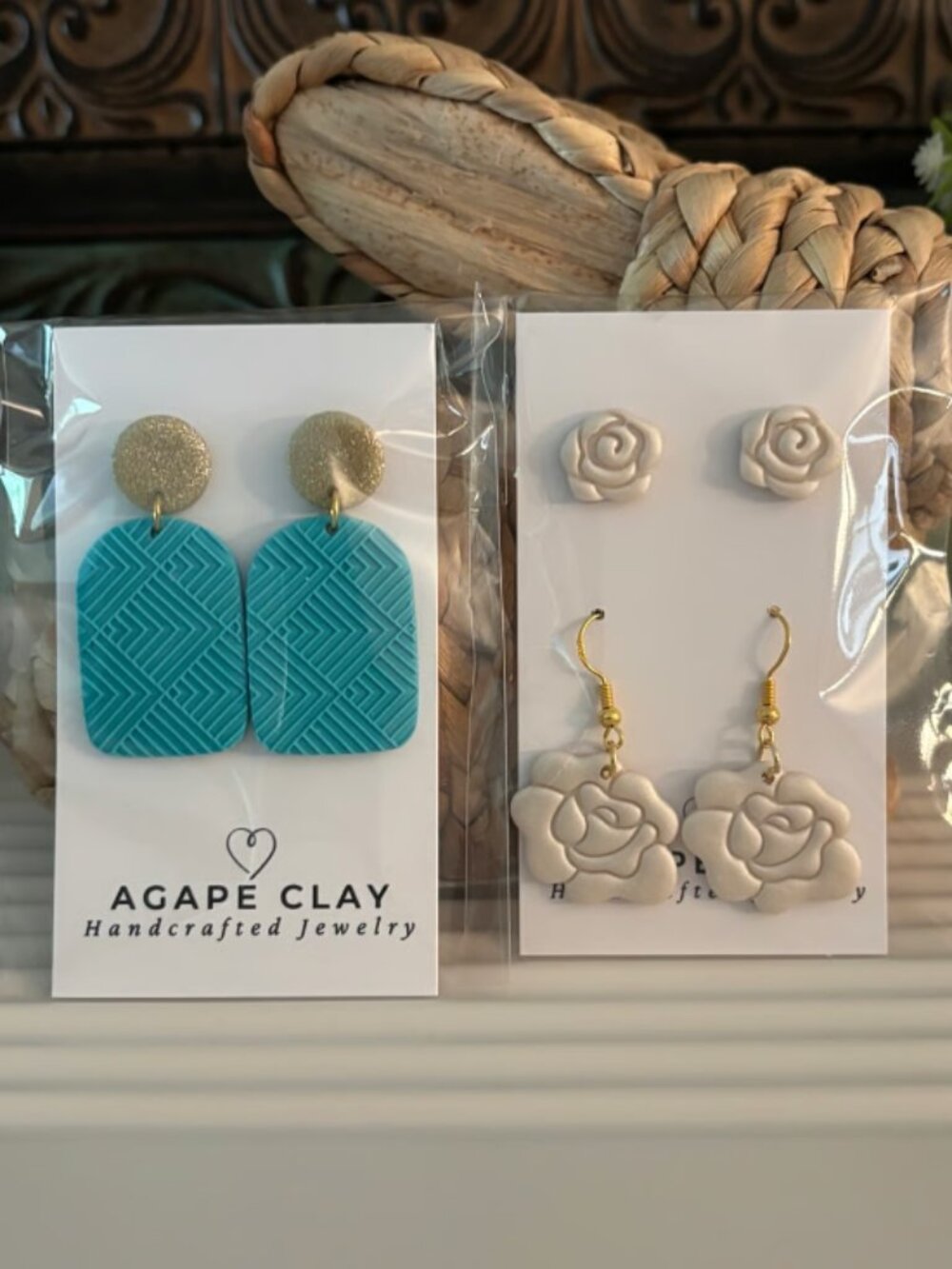 Set of 3 Polymer Clay Earrings
